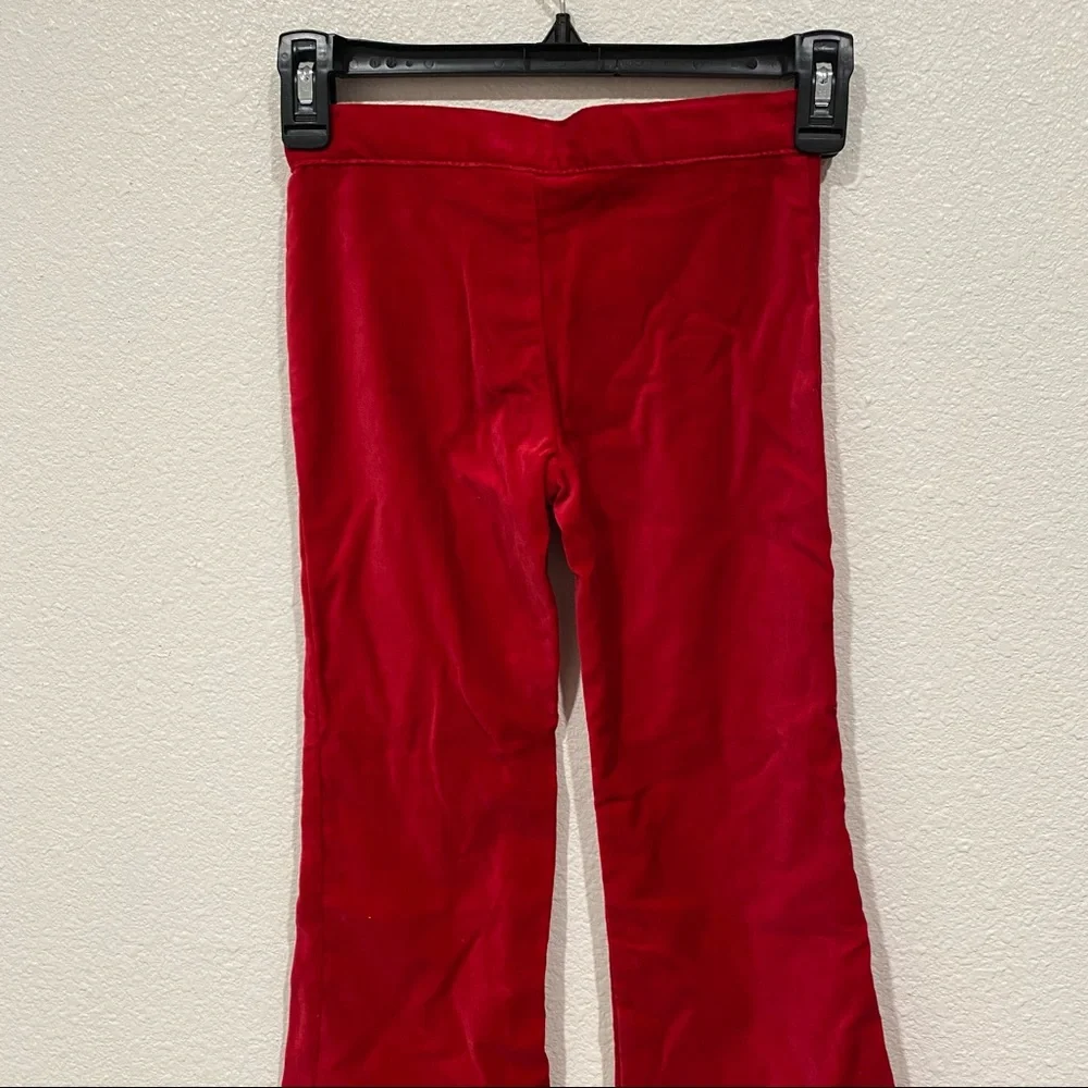 NWOT Kids The Children's Place Girls Red Christmas Holiday Pants Size 7